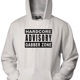 Hakken Hooded Sweater 'Hardcore Advisory White'