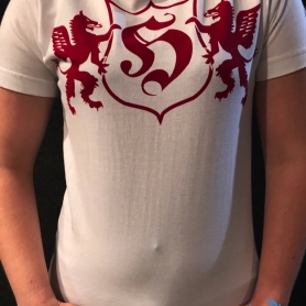 Hooligan Dames T-shirt 'Dragon Red'