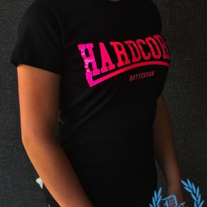 Hakken Dames T-shirt 'Hardcore Rotterdam Pink'