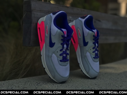 Nike Air Max 90 'Pure Platinum Blue Pink'