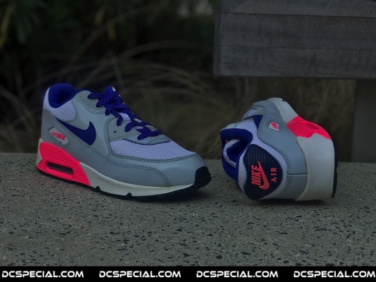 Nike Air Max 90 'Pure Platinum Blue Pink'