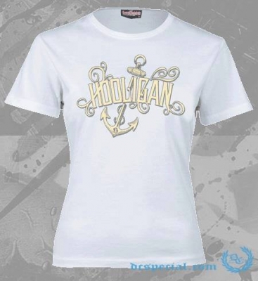 Hooligan Dames T-shirt 'Anchor'