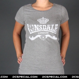 Lonsdale T-shirt Pour Femmes 'Soho Grey'