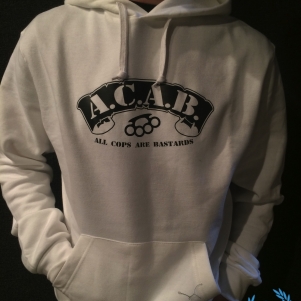 ACAB Hooded Sweater 'Knuckle White'