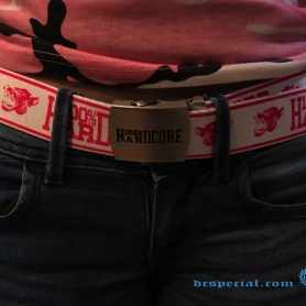 100% Hardcore Belt 'Hound White/Pink'