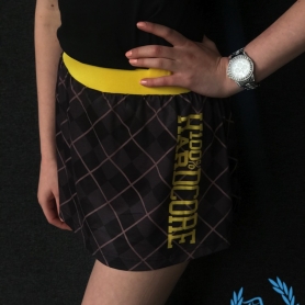 100% Hardcore Ladies Skirt 'Check Yellow'