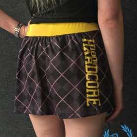 100% Hardcore Jupe Pour Femmes 'Check Yellow'
