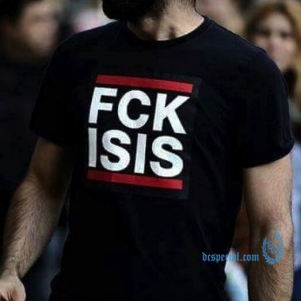 Hardcore United Against Terrorism T-shirt 'FCK ISIS'
