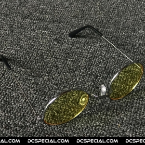 Gabber Old School Lunettes 'Light Yellow/Silver'