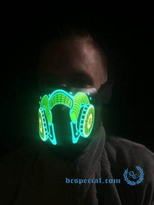 Masker LED Lights 'Gasmask'