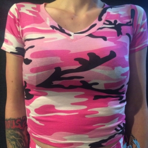 Army T-shirt 'Pink Camo'