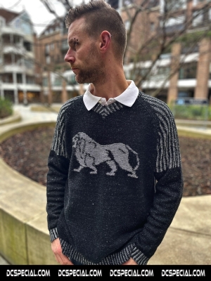 Lonsdale Sweater 'Big Grey Lion'