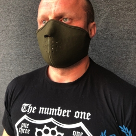 Mask Half Face 3D 'Neopreen Khaki'