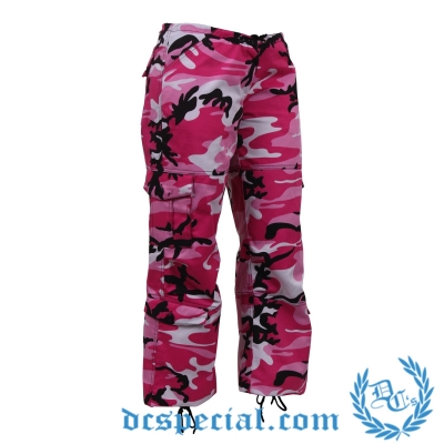 Army Pants For Ladies 'BDU Camo Pink'