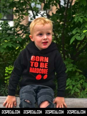 Hardcore Kids Hooded Sweater 'Born To Be Hardcore'