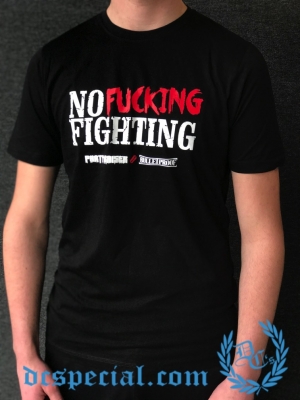 Partyraiser T-shirt 'No Fucking Fighting'
