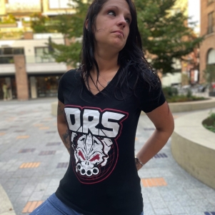DRS Dames V-neck T-schirt 'Worldwide Warriors'