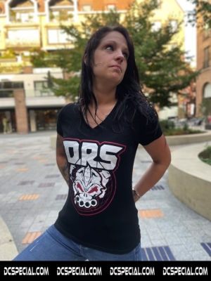 DRS Dames V-neck T-schirt 'Worldwide Warriors'