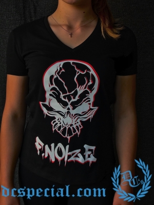 F. Noize V-neck T-shirt Pour Femmes 'Graffitti'