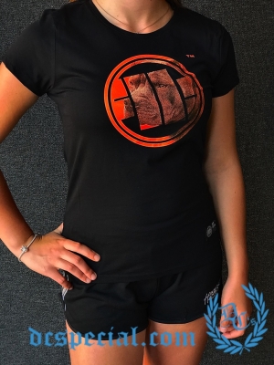 Pit Bull Westcoast Dames T-shirt 'Orange Dog'