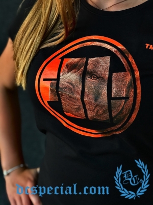Pit Bull Westcoast Dames T-shirt 'Orange Dog'
