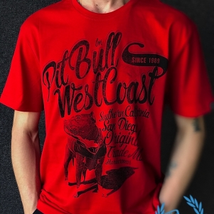 Pit Bull Westcoast T-shirt 'Doggy Red'