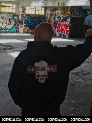 Frenchcore Hooded Sweater 'Skull & Flag'