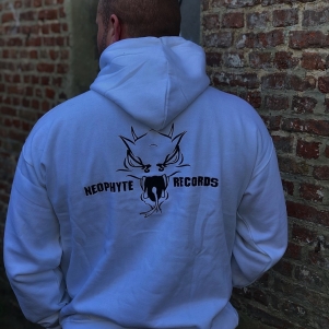 Neophyte Records Hooded Sweater 'Neophyte Records White'