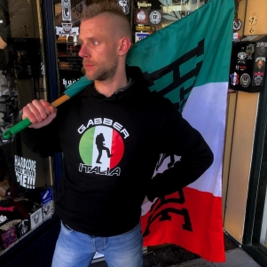 Hardcore Hooded Sweater 'Gabber Italia'