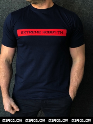 Extreme Hobby T-shirt 'Bar Navy Blue/Red'
