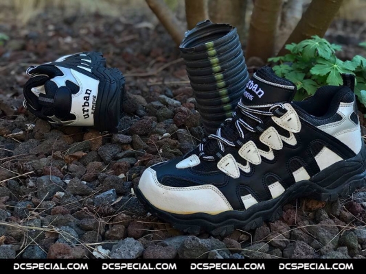 Urban Sneakers 'Steel Toe Sport Shoe Black/White'
