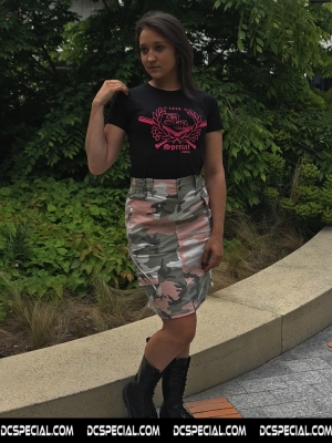 Army Clothing Women's Skirt 'Subdued Pink Camo'