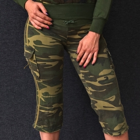 Army Clothing Pantalon Du Jogging Pour Femmes 'Army Green Camo'