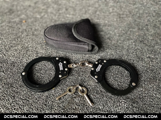 Security Handboeien 'Black Carbon Steel Handcuffs'