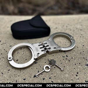 Security Handboeien 'Air Marshall Silver Carbon Steel Handcuffs'