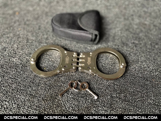 Security Handboeien 'Air Marshall Silver Carbon Steel Handcuffs'
