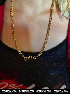 100% Hardcore Golden Necklace 'Gabber'