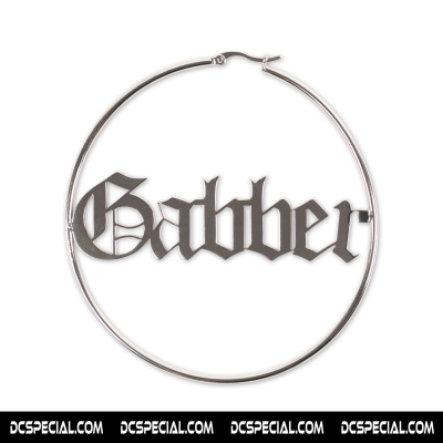 100% Hardcore Oorringen 'Gabber - 8cm'