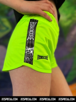 100% Hardcore Dames Hotpants 'Sport Neon Green'