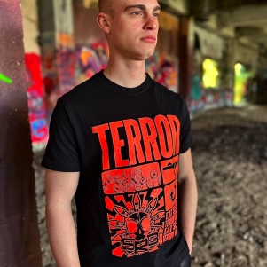 SRB T-shirt 'Eat Sleep Terror Repeat Neon Orange'