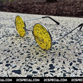 Gabber Old School Lunettes 'Yellow/Silver'