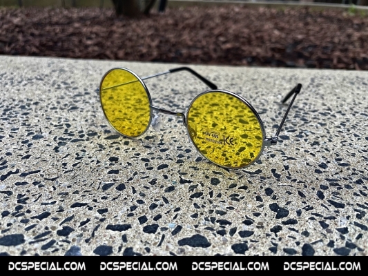Gabber Old School Glasses 'Yellow/Silver'