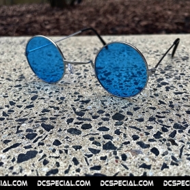 Gabber Old School Glasses 'Deep Blue/Silver'