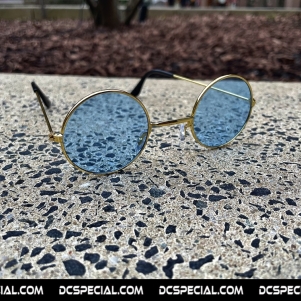 Gabber Old School Glasses 'Light Blue/Gold'