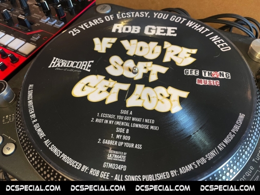 Rob Gee Picture Disc Vinyl '25 Years Of Ecstasy, You Got What I Need'