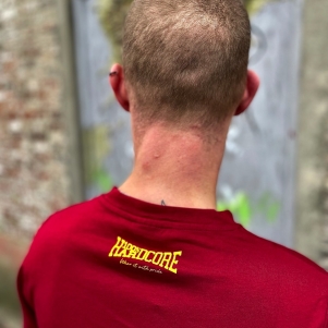 100% Hardcore T-shirt 'Essential Burgundy'