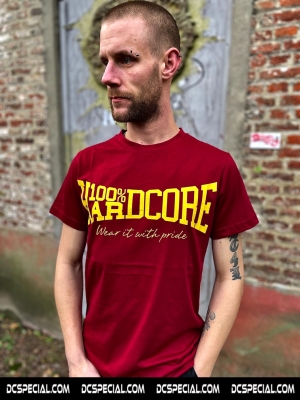 100% Hardcore T-shirt 'Essential Burgundy'