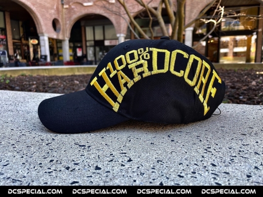 100% Hardcore Cap 'Essential Black/Gold'