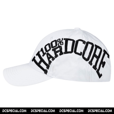 100% Hardcore Cap 'Essential White/Black'