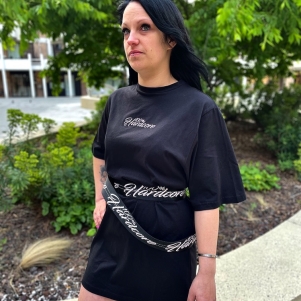 100% Hardcore Robe Pour Femme 'Established Black/Pink'